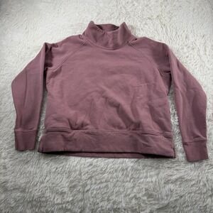 Public Rec Sweater Womens XL Pink Turtle Neck Pullover Sweatshirt Casual Baggy